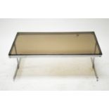 Mid Century steel framed coffee table