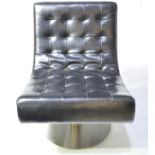 Modern design swivel easy chair.