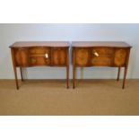 Reprodux: pair of mahogany side cabinets.