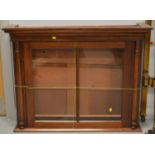 A Victorian mahogany hanging cabinet.