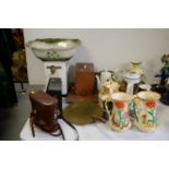 Household teaware, decorative china and sundries.