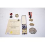 German medals, badges and plaques.