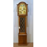 Fenlocks, Suffolk modern oak longcase clock.