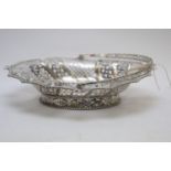A George III silver basket.