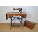 Vintage Jones sewing machine.