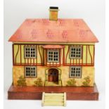 D.H. Wagner & Sohn, Grunhainichen, Germany: a doll's Tudor style cottage.
