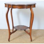 Early 20th C two-tier occasional table.