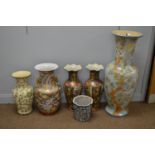 Oriental vases.