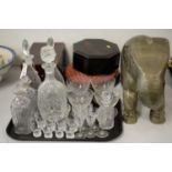 A selection of glassware and miscellaneous items.