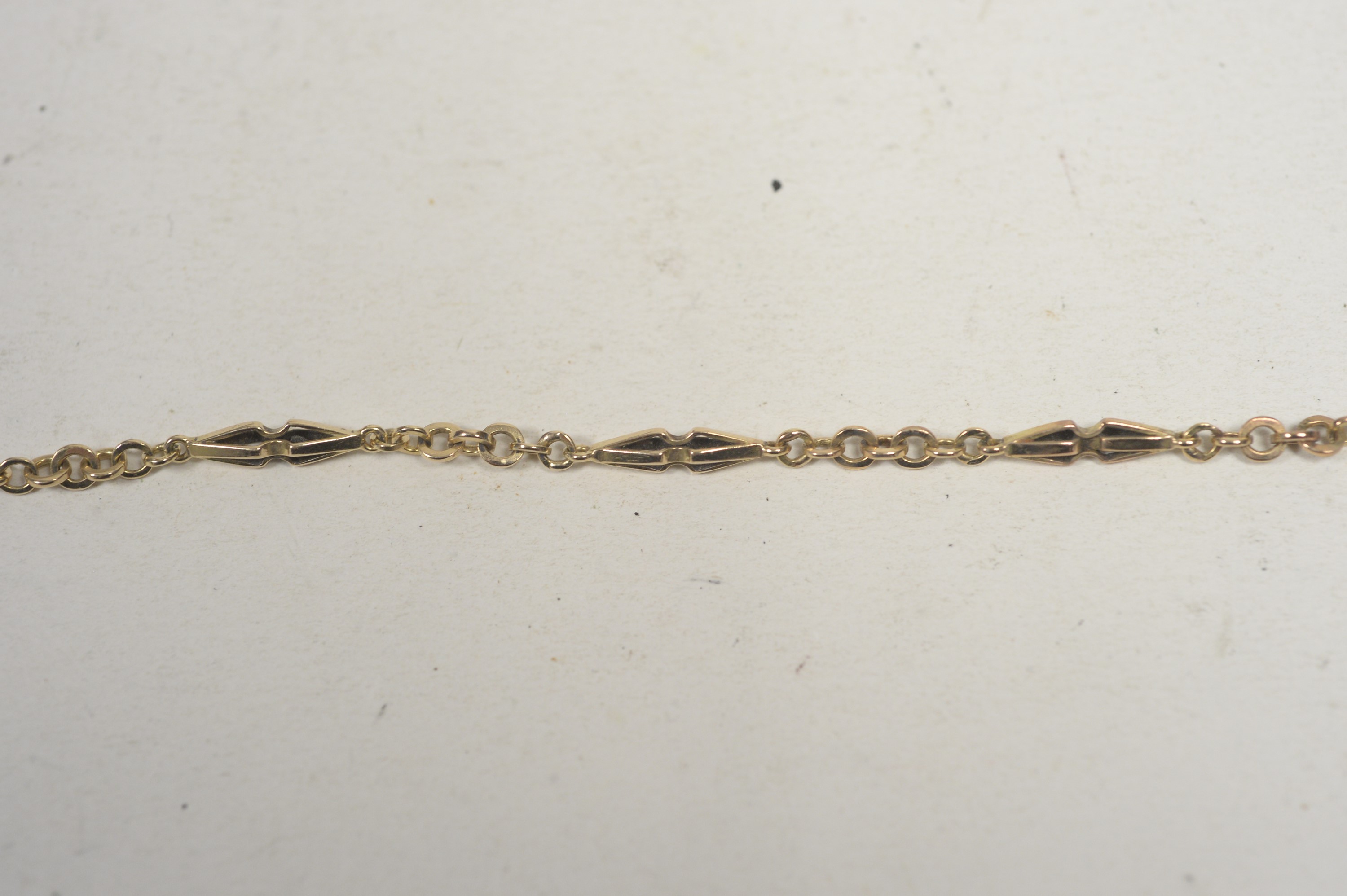 A yellow metal fancy link chain; and two watches. - Image 5 of 7