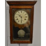 An early 20th C wall clock.