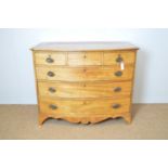 Georgian mahogany and banded chest of drawers.