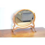 Georgian style swing framed toilet mirror.