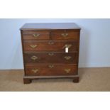 George III mahogany chest of drawers.