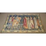 Wall tapestry of a Renaissance scene