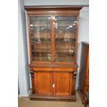 An early 19th C mahogany display cabinet.