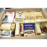 Diecast model vehicles, boxed.