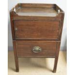 George III mahogany commode.