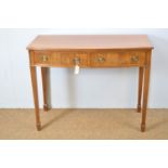 Georgian style mahogany bowfront serving table.