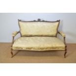 Late Victorian two-seater sofa.