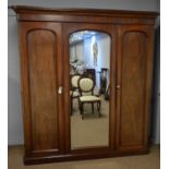 A Victorian mahogany wardrobe.