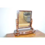 Victorian mahogany swing framed toilet mirror.