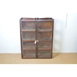 1930's stained wood bookcase.