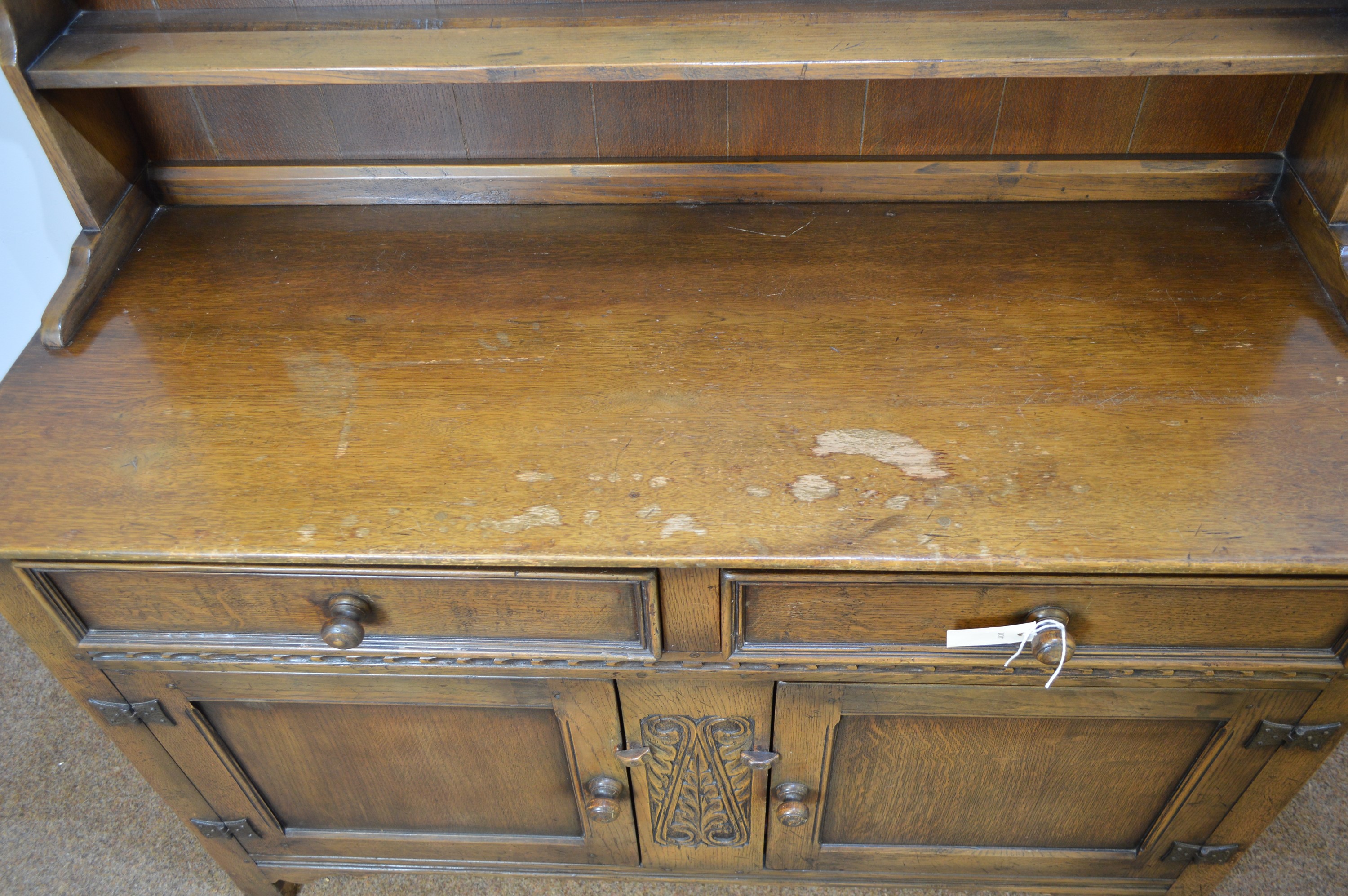 Robson & Son Ltd. mid 20th C oak dresser. - Image 2 of 2