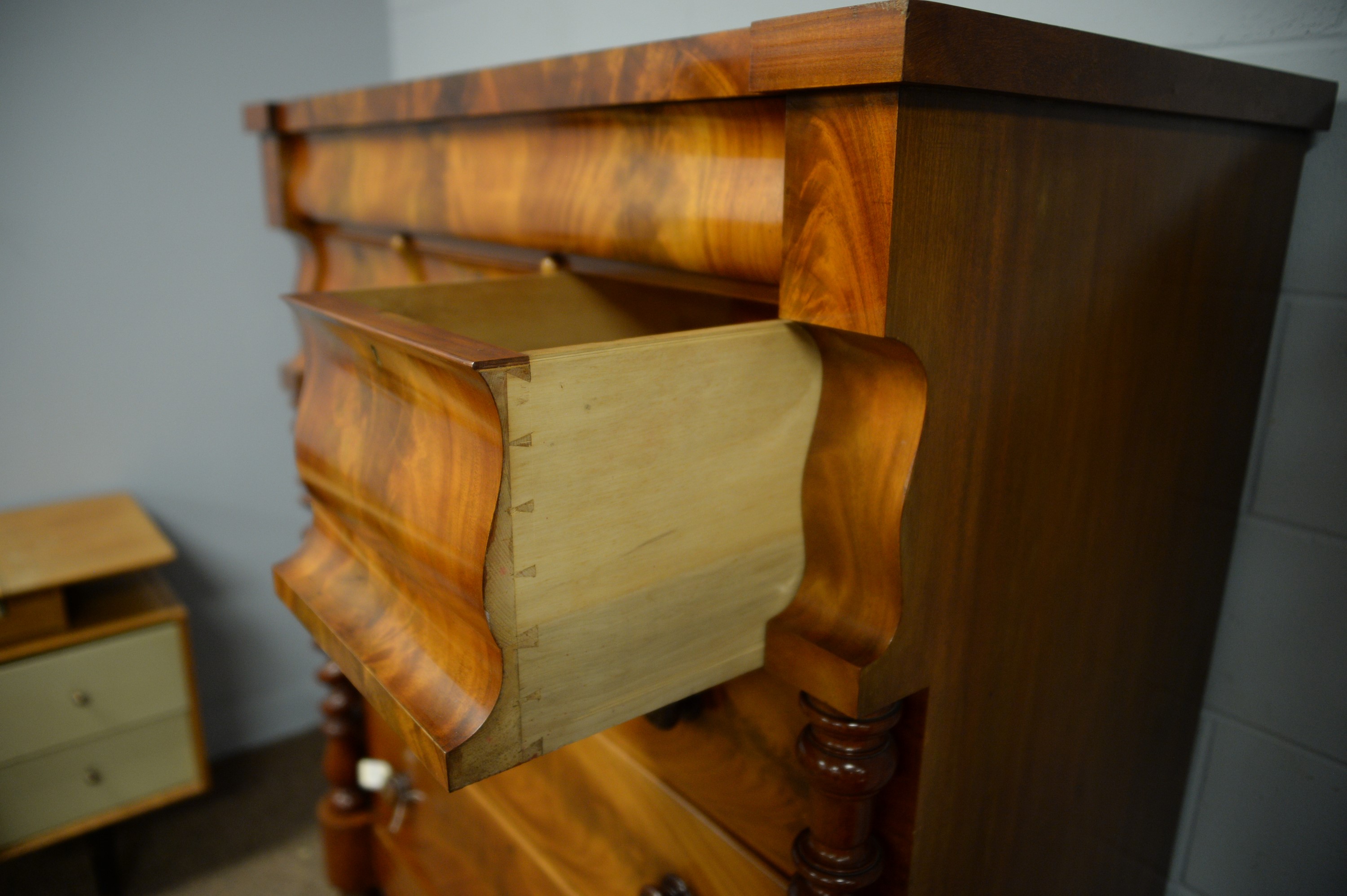 Victorian mahogany Scotch chest. - Image 3 of 3