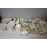 Worcester 'Evesham' ware, and other whiteware ceramics.