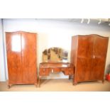 Beithcraft Ltd: Modern mahogany three-piece bedroom suite.