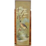 An early 20th C painted screen panel.