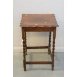 1920's oak occasional table.
