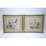 Chinese paintings on silk