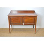 Edwardian mahogany washstand.