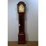 Georgian style mahogany longcase clock.