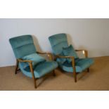 Victor Wilkins for G-Plan: Pair of Siesta Model 411 armchairs.