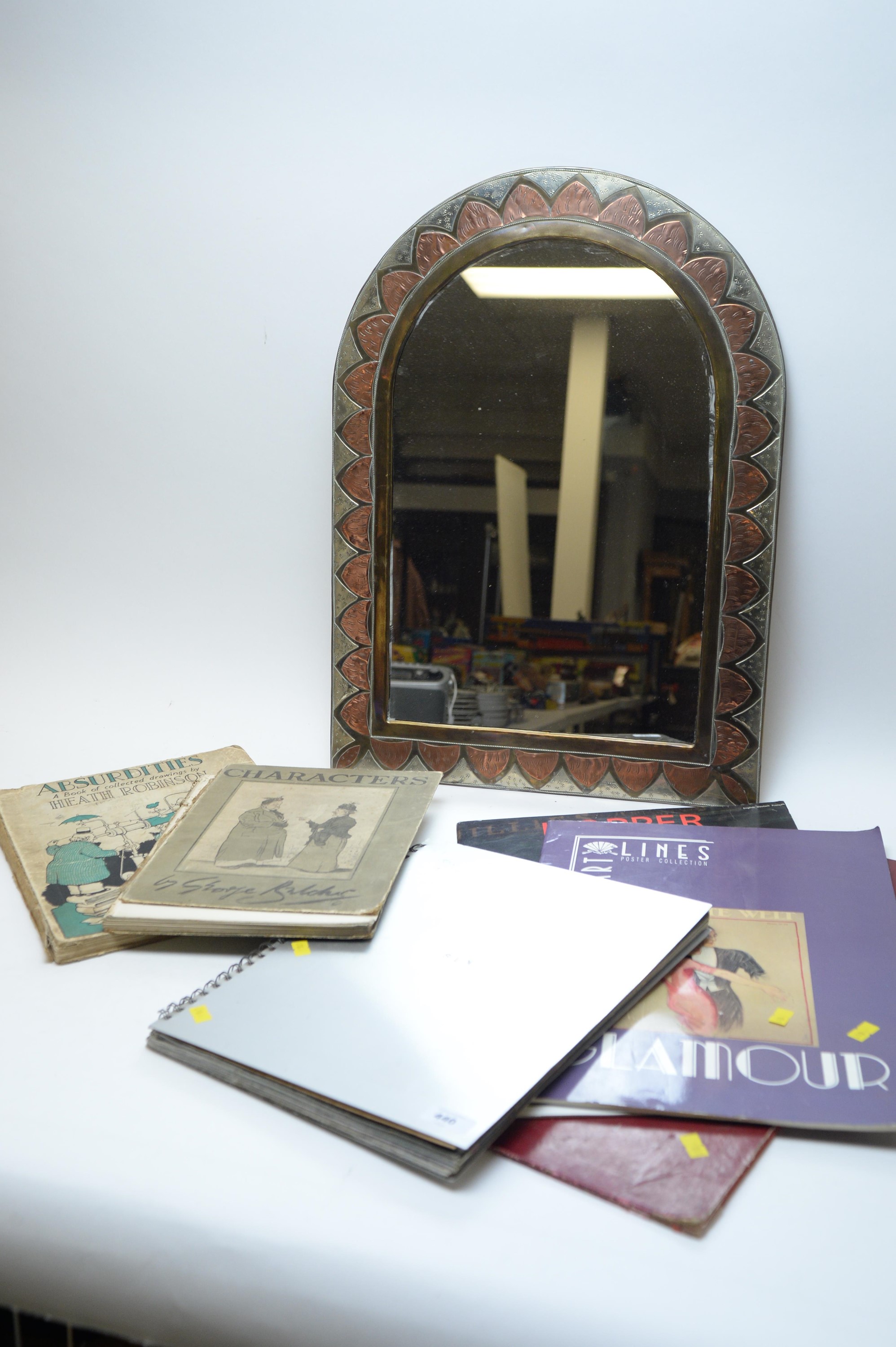 Madonna 'Sex', other books; mirror, and miscellaneous items.