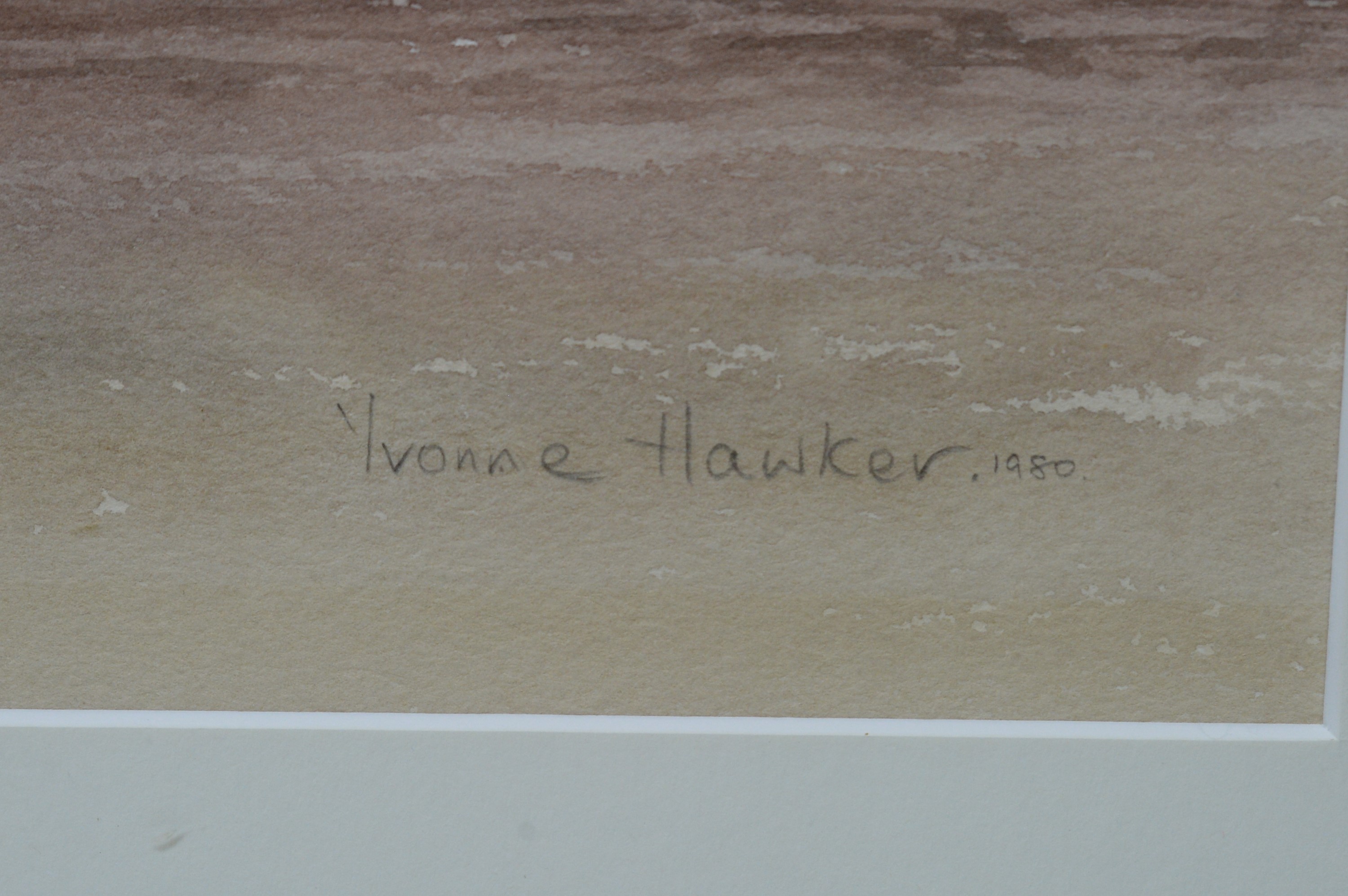 Yvonne Hawker - watercolour. - Image 3 of 3