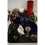 Vases, glassware and household sundries.