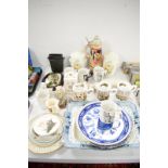 Miscellaneous pottery items.