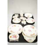 Collection of Royal Crown Derby 'Floral Rose' pattern porcelain.