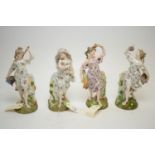 Four porcelain figures.