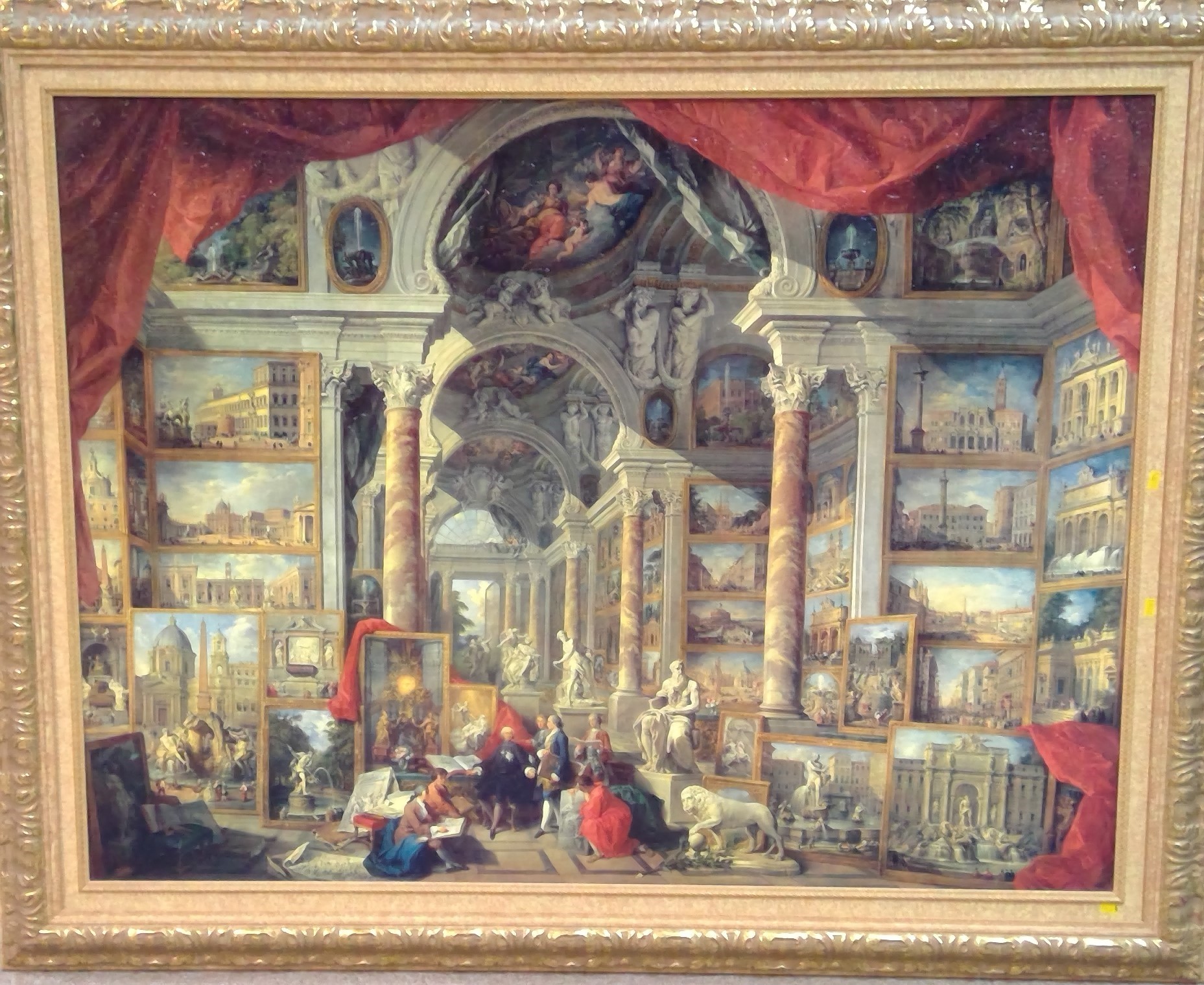 After Giovanni Paolo Panini - Textured print