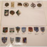 A collection of 21 French enamel Transport and Signal pocket crests.