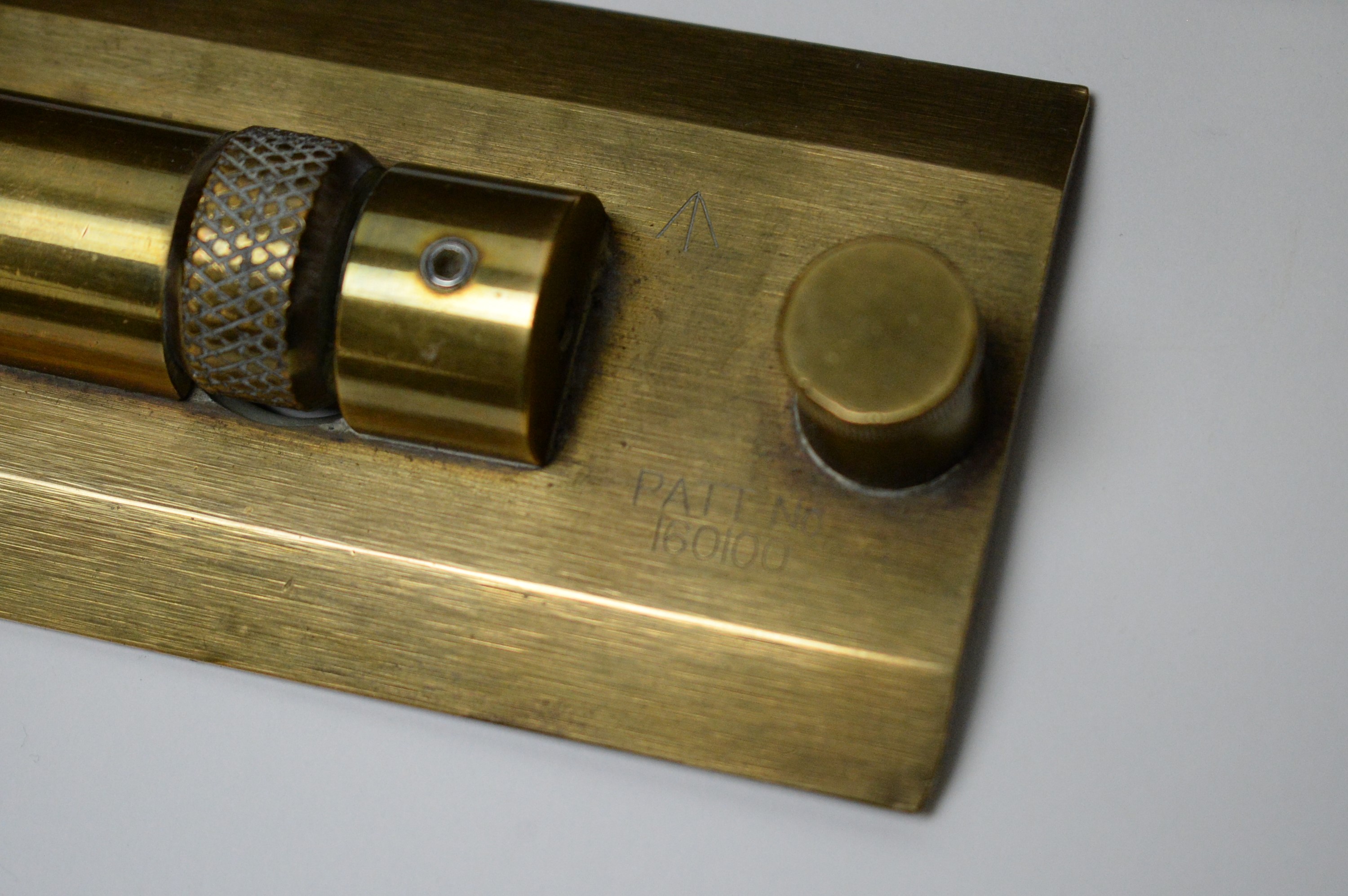 Draughtsman's 23in. beam compass MkII; and three brass parallel rules. - Image 3 of 6