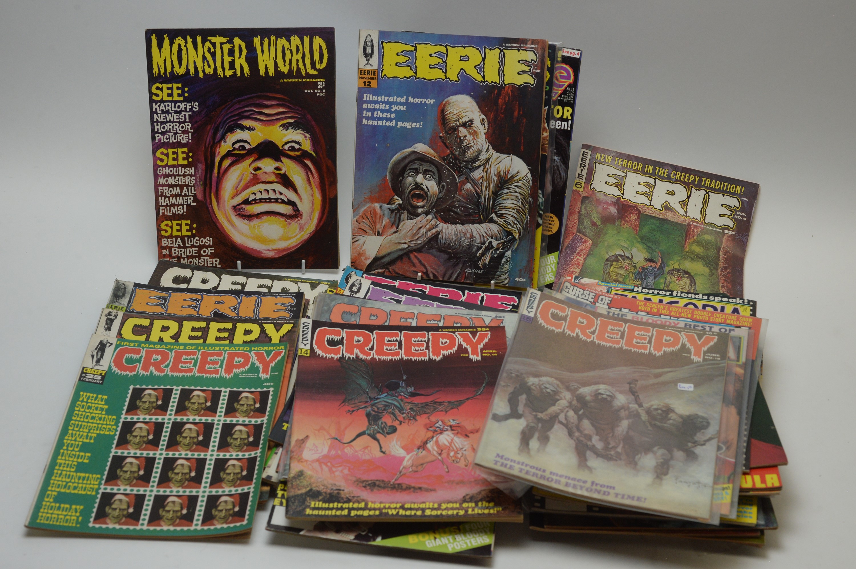 Sundry American Horror Magazines by Warren.