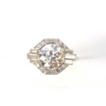 An Art Deco diamond ring