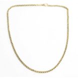 A 19th Century yellow metal chain necklace