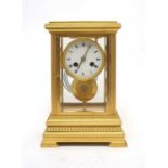 A 19th C French ormolu cased mantel clock.